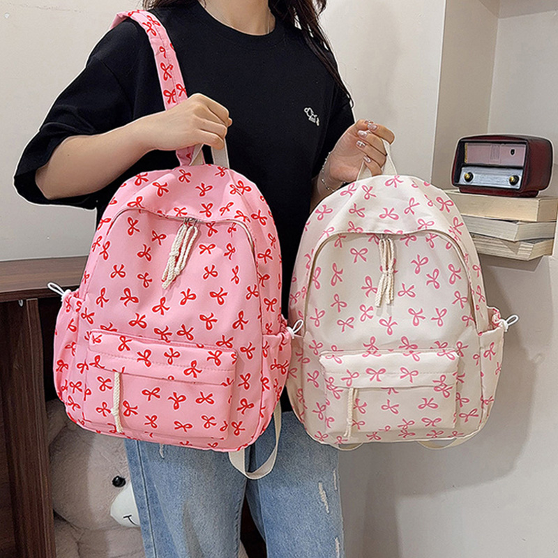 Zaino con Stampa Fiocco Carino - School Backpack Teen recensione e prezzo