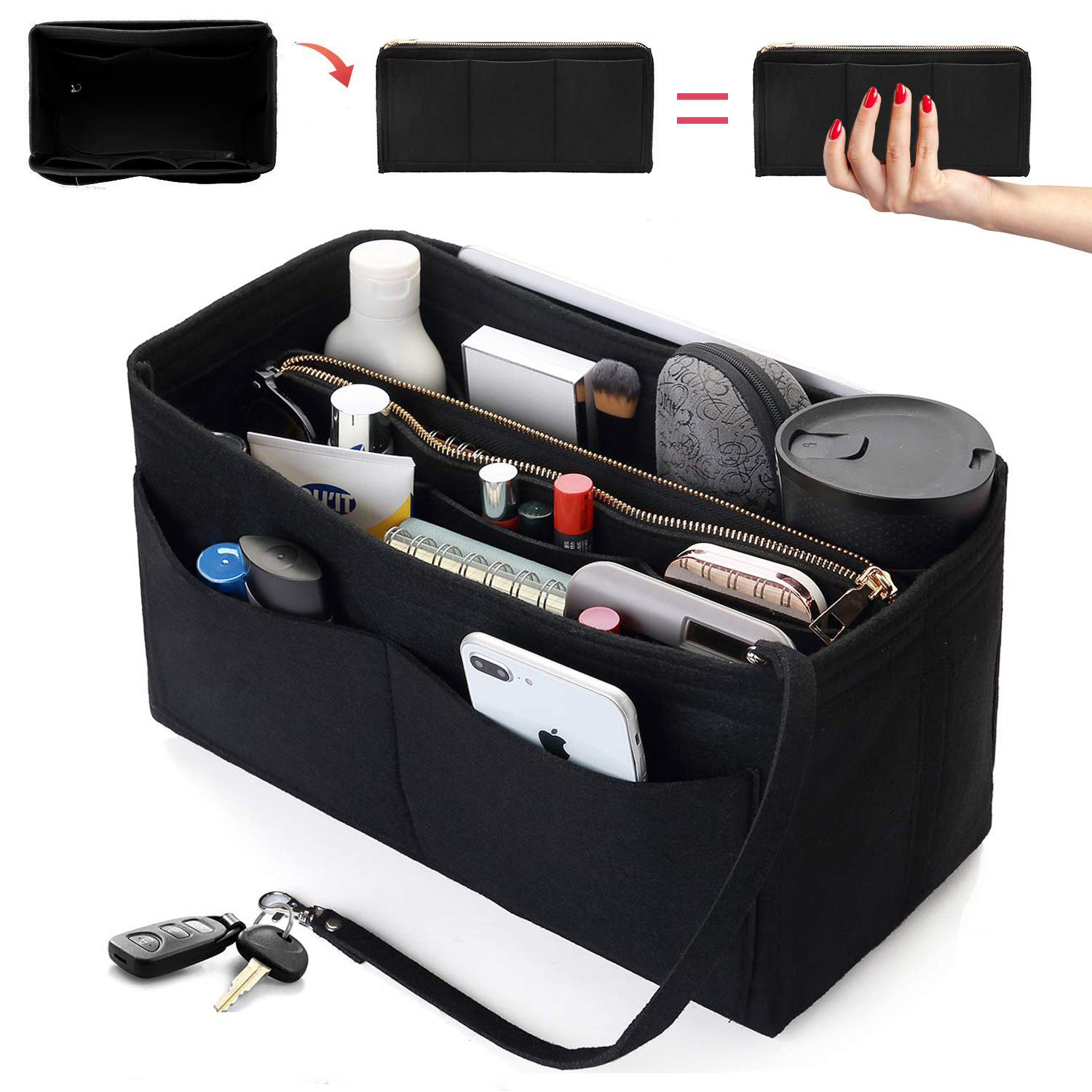 Inserto organizer per borsa in - Backpack Insert Organizer recensione e prezzo